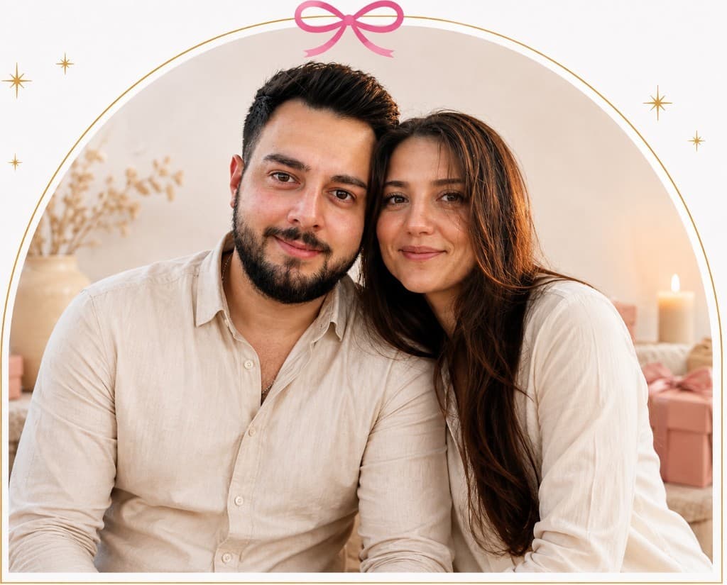 Gökhan and Özge, founders of TheMoon Gift